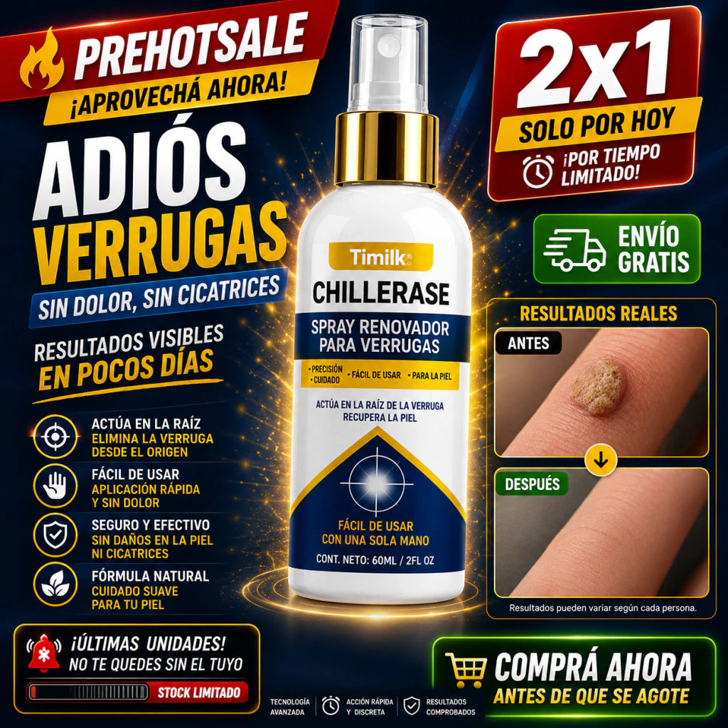 Spray Eliminador de Verrugas