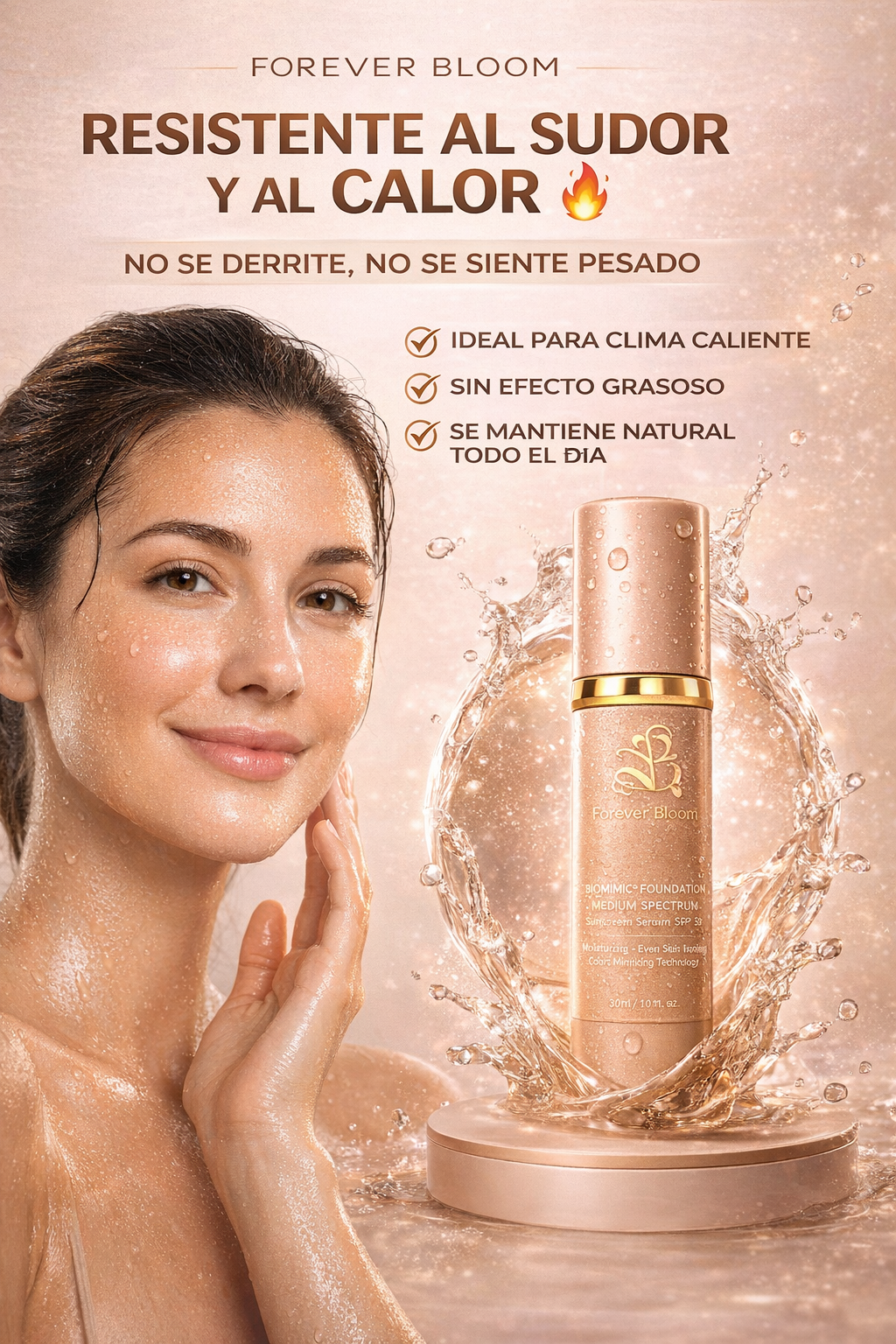 FOREVER BLOOM- PIEL PERFECTA EN 1 PASO SPF 50