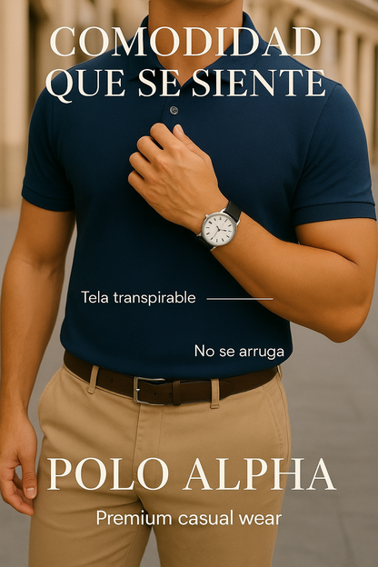 POLO ALPHA - ELEGANCIA CASUAL CON FIT PERFECTO