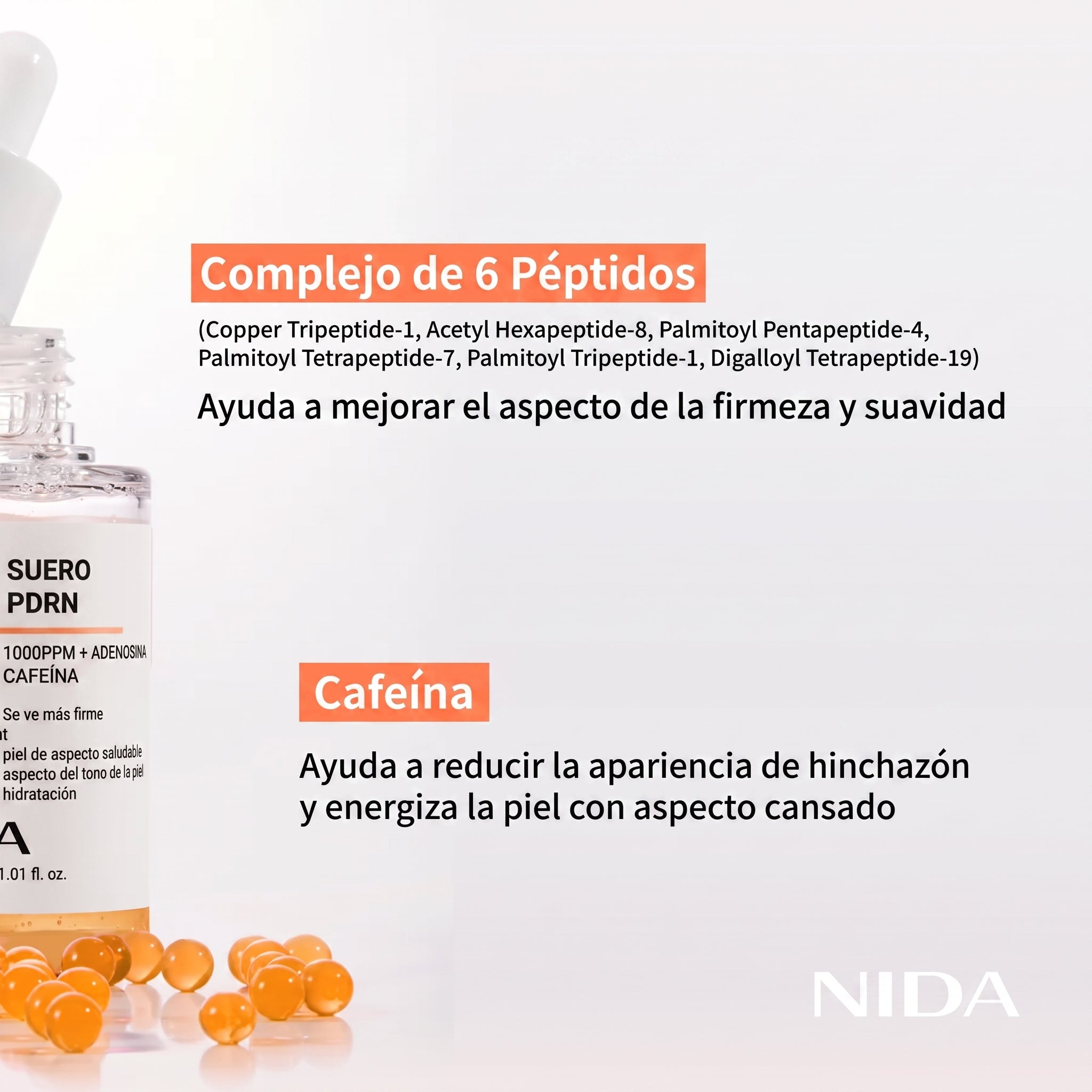 Suero peptídico PDRN de salmón NIDA