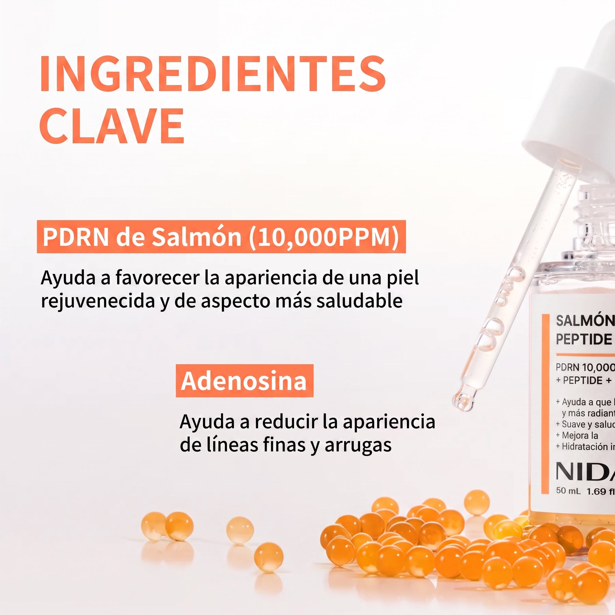 Suero peptídico PDRN de salmón NIDA